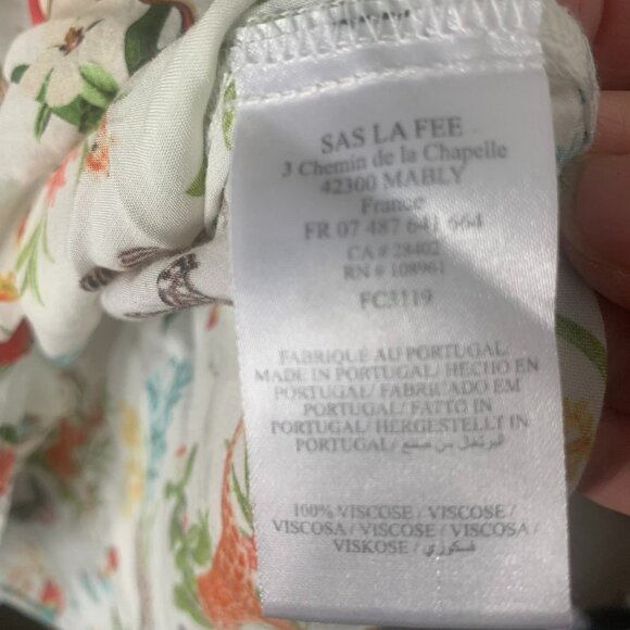 La Fée Maraboutée Women's Animal Print Button Down Shirt Size M - Picture 4 of 4